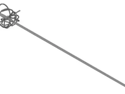 Pointed Sword Rapier 3D model