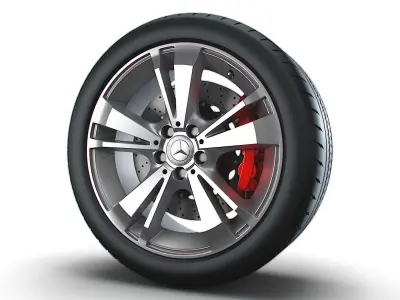 Mercedes Benz OEM wheel 3D model