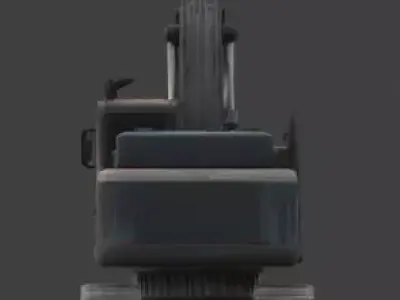 Gothic Excavator 3D Model Low-poly 3D model