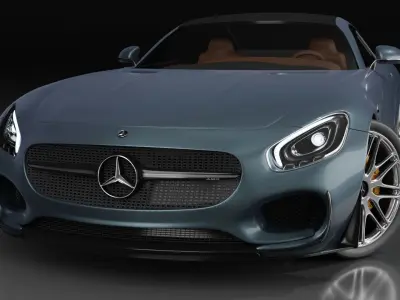Mercedes AMG GTs - v8 BITURBO Free 3D model