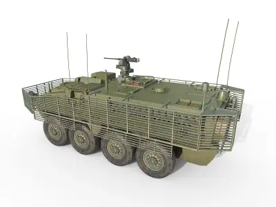 M1130 CV Stryker Low-poly 3D model