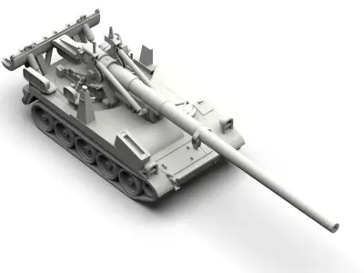  Artillery M107 self-propelled gun US 3D print model
