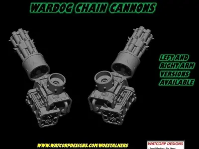 Chaos Armiger Chain Cannon kit 3D print model