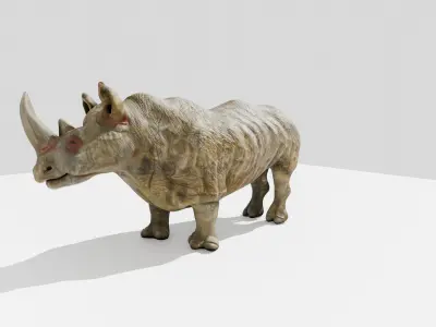 Rhino Low-poly 3D model purchase