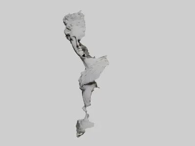 Damaged Ancient Bust 3D model