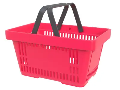 Shopping basket 04 3D model