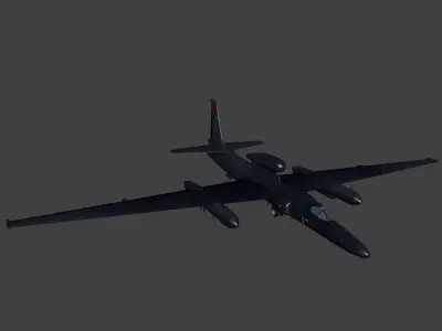 Lockheed U 2 Low-poly 3D model