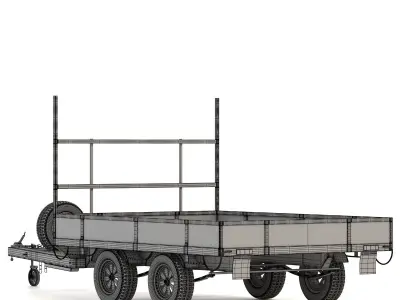 Flat top 14x7 Free low-poly 3D model