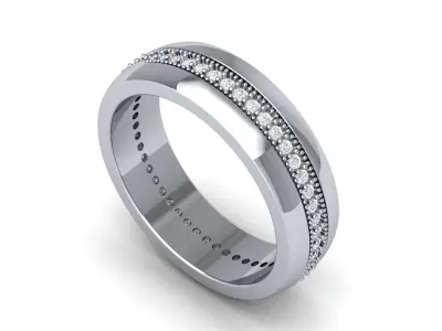 Wedding Ring 3D print model 63