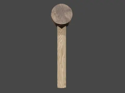 Wood Hammer 3D model