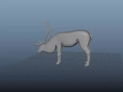 Beautiful deer in 3D for free download Free 3D model
