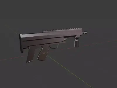 Bullpup Low-poly 3D model