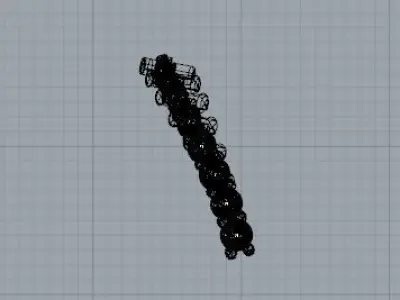 Disposizione aerea di 7 pietre Free 3D model
