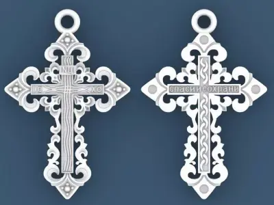 Cross 3D print model 29