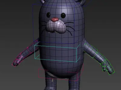 Rigged Panther Character 3D model