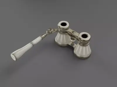 Opera Binoculars Low-poly 3D model