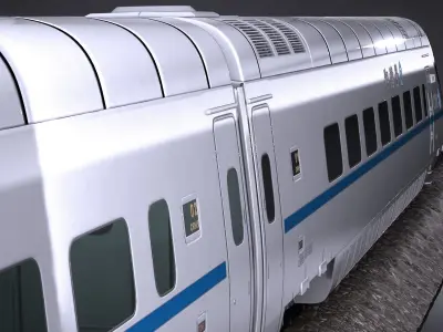 CRH5 Speed Train 3D model