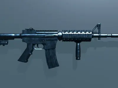 M4A1 Rifle Free low-poly 3D model purchase