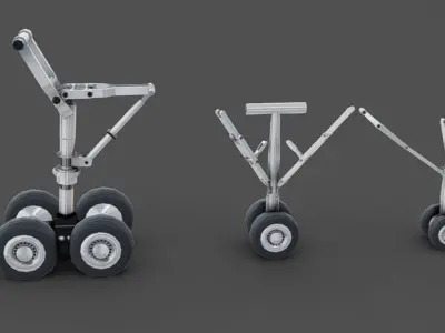 Landing Gears Low-poly 3D model