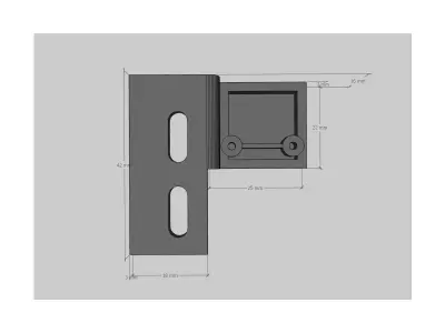 Elegoo Neptune 2S Z Axis Extruder Sensor Mount 3D Printable Part 3D print model