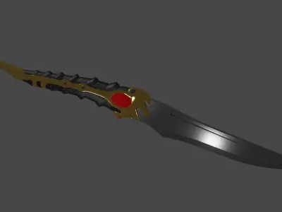 ARYA STARK DAGGER   CATSPAW VELYRIAN STEEL DAGA ZARPA DE GATO  3D model