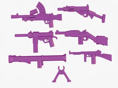 Lego Weapon Collections 3D model get