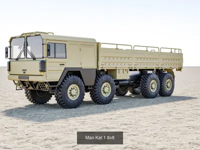 MAN KAT1 Military Trucks and Patriot Air Defense 3D Pack