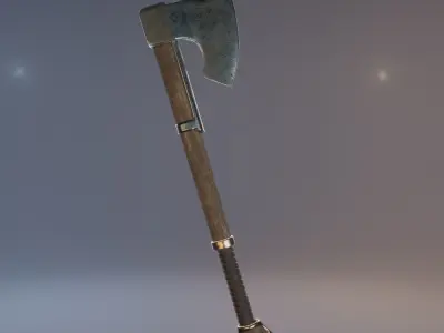 Battleaxe Asset Free low-poly 3D model
