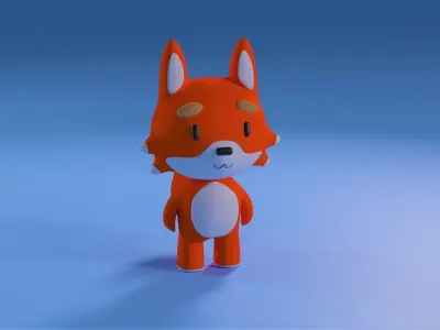 Cute Fox 3D model