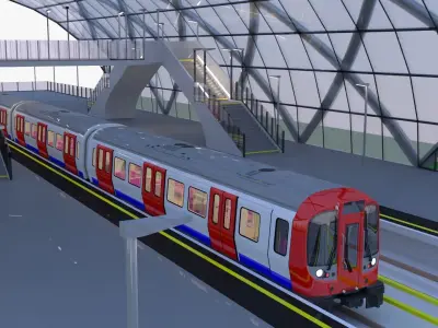 London metro station 3D model