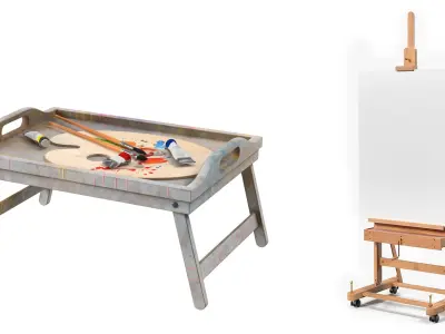 Bedside Painting Collection 3D model