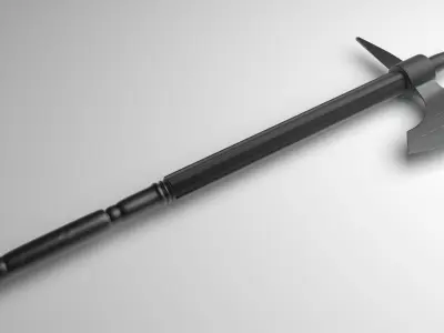 Battle Axe Low-poly 3D model 42