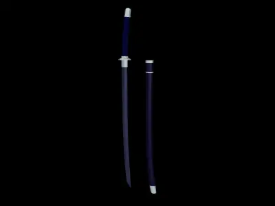 sword samurai Free 3D model