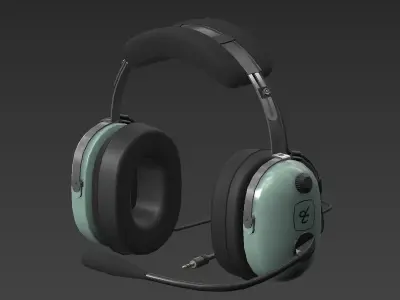 Headset Low-poly 3D model purchase