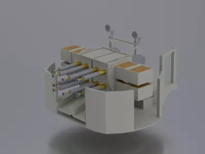 QF 2-pounder Mark VIII Free 3D model