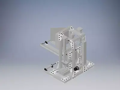 Injection Molding Press 3D model