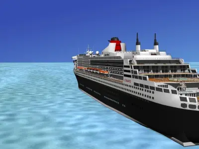 RMS Queen Mary 2 3D model