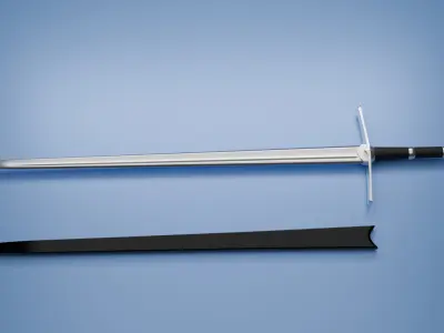Aragorns Ranger Sword 3D Model Low-poly 3D model