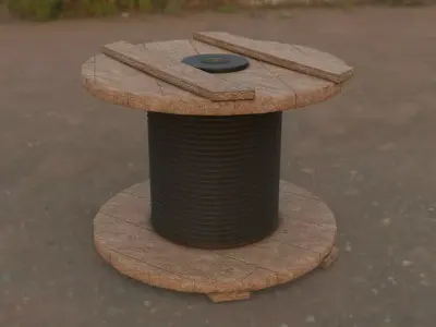 cable roller 3D model