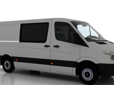 Mercedes Benz Sprinter L2H1 2009 Crew Van EU 3D model