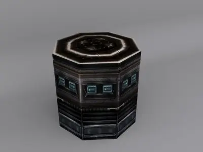 Sci-Fi Barrel Pack Low-poly 3D model purchase