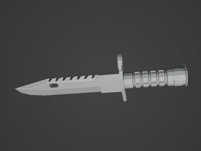 M9 Bayonet copper coating Low poly Free low-poly 3D model