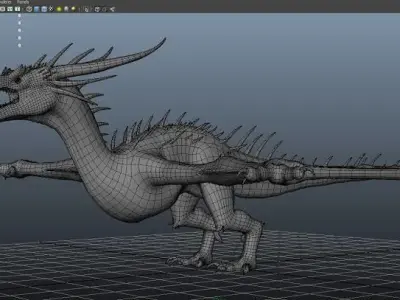 Dragon 3D model Low-poly 3D model buy