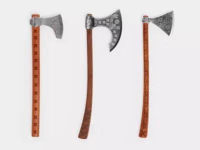 -Viking Axes- 3D model