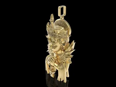 Baby Angel Hip Hop Pendant 3D print model