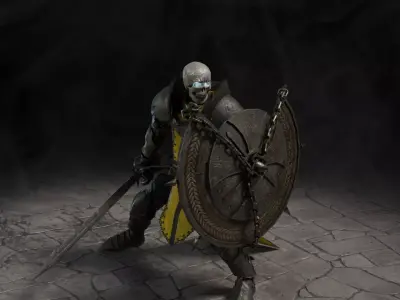 Death knight Low-poly 3D model