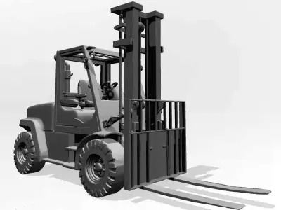 Forklift 3D print model