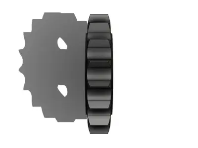 Roda para Corrente Cilindrica Cylindrical Chain Wheel 3D model