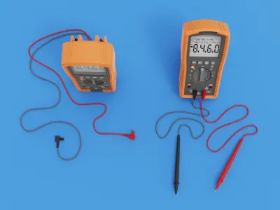 Digital Multimeter meter 3D model
