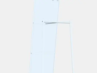 KNAPPER Standing mirror Low-poly 3D model